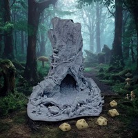 Tour à dés Maxmax DND Magic Tree Trunk pour jeux de rôle sur table, Donjons et Dragons, cadeau d'Halloween et de Noël