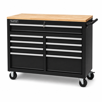 Armoire à outils en acier à structure assemblée avec roulettes, chariot à outils métallique pour atelier