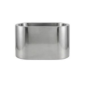 Baignoire autoportante de luxe en acier inoxydable à double paroi avec deux sièges intégrés - Product Image 1