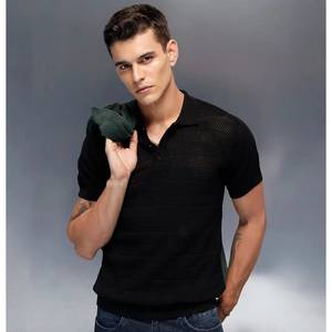 ซื้อเสื้อโปโลถักเนื้อผ้าแบบมีลาย พร้อมทรงปกติ สามารถปรับแต่งสีและดีไซน์ได้ มีเสื้อโปโลถักเนื้อผ้าแบบมีลายสำหรับขาย - Product Image 2