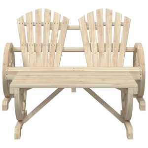 Grand ensemble de salon de jardin ergonomique en bois de sapin massif naturel, mobilier d'extérieur de qualité supérieure - Product Image 5