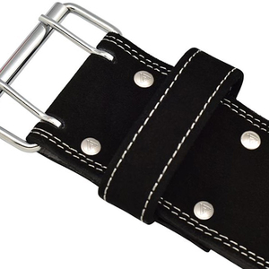Cinturón de Soporte Lumbar de Cuero con Hebilla Metálica para Levantamiento de Pesas, Entrenamiento de Fisicoculturismo, Antideslizante, Transpirable y Seguro - Product Image 5