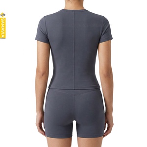 SAMAVIA Custom Yoga Sets Fitness <b>Women</b> High Quality <b>Compression</b> Fitness Gym Workout Sportswear Biker Shorts OEM ODM Manufacture - Product Image 3