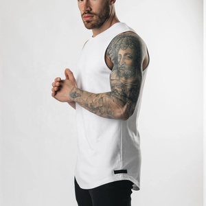 Débardeur en coton uni respirant de haute qualité pour homme, grande taille, pour entraînement, été, usage quotidien - Product Image 5