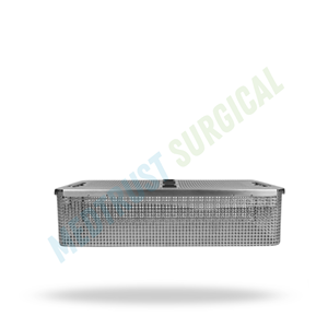 Mini Sterilization <b>Basket</b> With Lid Stainless Steel Surgical Instrument Tray Medical Autoclave Storage <b>Basket</b> - Product Image 2