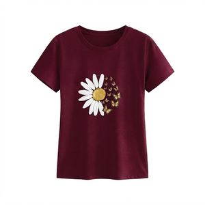 T-shirts pour femmes surdimensionnés très demandés, t-shirts personnalisés à la mode, t-shirts de créateurs originaux pas chers pour femmes - Product Image 3