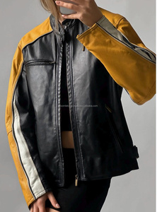 Chaquetas de cuero con estilo para mujer más vendidas, LONA DE PUNTO transpirable, impermeable, a prueba de viento, Reversible, colores personalizados - Product Image 6