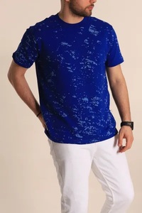 Nouvelle Arrivée Tendance Actuelle T-shirts Homme à Manches Courtes en Coton Tricoté 100% Respirant Séchage Rapide Léger Coupe Classique Motif Avant - Product Image 4