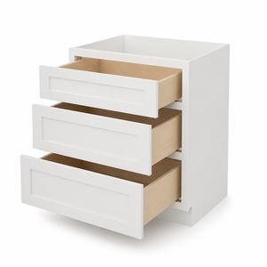 Meuble bas de rangement OEM 33 pouces blanc Shaker à 3 tiroirs RTA Vente en gros Usine Vietnam - Product Image 3