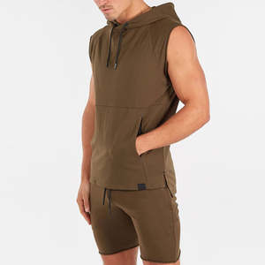 Camiseta sin Mangas de Alta Calidad para Hombre, Sudadera con Capucha de Verano, Spandex y Poliéster, Ligera, Cómoda, para Entrenamiento, Uso Casual, Secado Rápido - Product Image 5