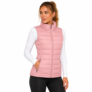 <b>Women's</b> Lightweight <b>Packable</b> Puffer Vest Sleeveless Winter Quilted <b>Jacket</b> Breathable Nylon Warm Padding Windproof Casual Wear - Product Image 6