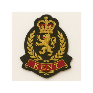 Badges Métalliques de Luxe Personnalisés Faits Main Brodés en Fil d'Or, Style Épingle de Sûreté, Vente en Gros, OEM ODM - Product Image 4