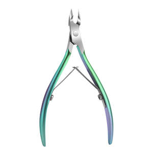 Nail Tech Tools D07 Stainless Steel Curved Finger Cuticle Nippers Chromeplate Manicure Salon ANAAIF - Product Image 3