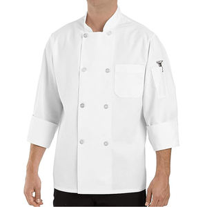 เสื้อเชฟโพลีเอสเตอร์มืออาชีพ แขนครึ่งตัว ชุดยูนิฟอร์มสำหรับงานครัว ร้านอาหาร โรงแรม ชุดทำงาน อุปกรณ์เสริม ราคาขายส่ง - Product Image 1