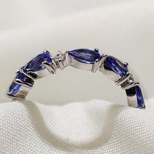 Natural Tanzanite <b>Ring</b> Dainty Gemstone Jewelry For Women December Birthstone Everyday Statement Gift <b>Ring</b> - Product Image 4