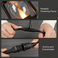 Guirlande lumineuse LED étanche pour extérieur, ampoules Edison, suspension, guirlande lumineuse pour jardin, patio, cour, festival, Noël, Halloween