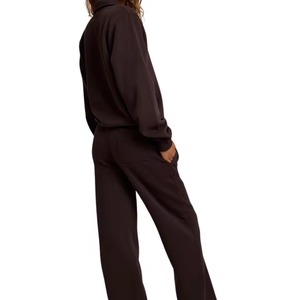 Conjunto Deportivo Unisex Personalizado de Felpa, Sudadera con Capucha y Pantalones Jogger, Color Sólido, Dos Piezas, para Hombre y Mujer - Product Image 3
