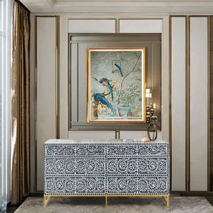 Commode en incrustation d'os avec motif floral / Commode en incrustation d'os personnalisée, artisanat indien pour la décoration intérieure - Product Image 1