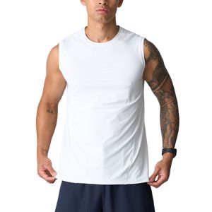 Custom Men Lightweight Sleeveless Training Shirt Wholesale OEM ODM Gym Quick Dry Tank Athletic Workout Top Manufacturer - Product Image 4