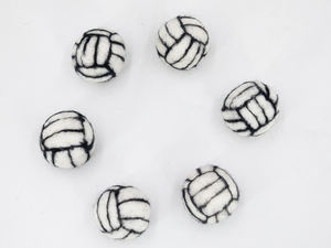 Pelota de Voleibol de Fieltro de Lana a Granel, Hecha a Mano, Negra y Blanca, Educativa, para Niños, Juguete Ético de Comercio Justo, Venta al por Mayor - Product Image 2