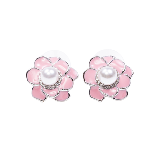   Pendientes Garden Bloom Plateados para Mujer, Joyería Floral Inspirada en Hermandades, Elegantes Pendientes de Moda Estilo Griego, Accesorio de Regalo - Product Image 1