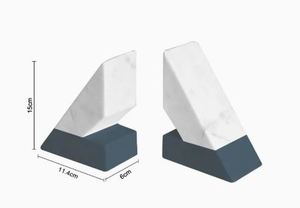 Trending White Metal Horse Bookends Ceramic for Shelves Heavy Duty Bookends for Shelves Heavy <b>Books</b> Library <b>School</b> Gift - Product Image 6