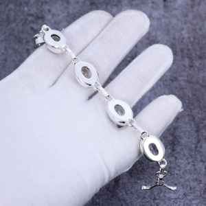 Faceted White Topaz <b>Sterling</b> <b>Silver</b> <b>Bracelet</b> Handmade Gemstone Jewelry Bohemian Women <b>Bracelet</b> Wholesale - Product Image 4