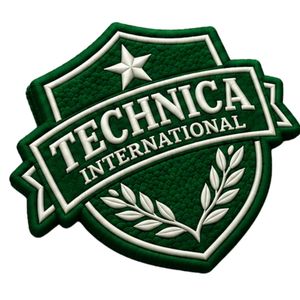Parche Bordado Verde con Escudo, Estrella y Corona de Laurel de Technica International para Chaquetas, Bolsas, Uniformes y Ropa - Product Image 5