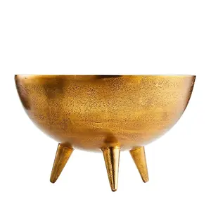 Frutero de Metal Hecho a Mano, Moderno, Dorado, con Forma de Flor, para Centros de Mesa, Decoración del Hogar, con Base de Pedestal, el Mejor Regalo - Product Image 1