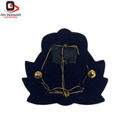 Meilleures ventes : Badges brodés Zari couleur unie, personnalisables, avec épingle de sûreté, finition décorative élégante pour vêtements, écologiques