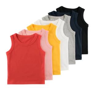 Nouveau débardeur d'été décontracté pour garçons, en coton à séchage rapide, imprimé, col rond, sans manches - Product Image 1