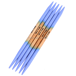Agujas de tejer para principiantes DPN de doble punta de 8 pulgadas (20 cm) (Juego de 5) de bambú natural, tamaño US 10 (6 mm) - Product Image 2