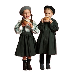 Ropa Infantil Ecológica, Vestido de Algodón Cómodo Personalizado para Niñas, Ropa a Juego para Hermanas, OEM/ODM Disponible - Product Image 1
