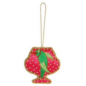 ผ้าสำหรับตกแต่งต้นคริสต์มาสทำด้วยมือนกแก้วกวางเรนเดียร์แกะม้านกกระจอก - Product Image 2