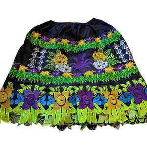 Falda Maxi de Playa Tropical con Bordado Floral Hawaiano para Mujer, Otoño 2026, Informal, Ligera, Fluida, de Alta Calidad - Product Image 2