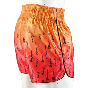 Pantalones cortos de boxeo de poliéster 100% personalizados al por mayor para entrenamiento de Muay Thai pantalones cortos de hombre transpirables y de secado rápido impresos por sublimación - Product Image 2