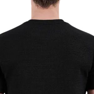 เสื้อยืดคอกลมเนื้อผ้ามีเท็กซ์เจอร์สำหรับผู้ชาย แขนสั้น สวมใส่สบาย ผ้าพรีเมียม ทรงปกติ ระบายอากาศได้ดี เสื้อผ้าฤดูร้อน สตรีทแวร์ ทั้งตัว - Product Image 4