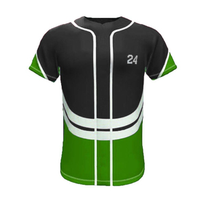 Maillots de baseball personnalisés OEM en polyester respirant à 100 % avec motif 3D, options de logo personnalisé vierges - Vêtements de sport en gros - Product Image 5