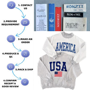 Sudadera de cuello redondo para mujer, mezcla de algodón, tejido de punto, manga larga, estampado de letras, transpirable, estilo urbano, sin reseñas - Product Image 5