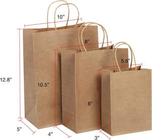 Sacs fourre-tout en papier kraft écologiques de luxe avec logo personnalisé, poignées en coton, durables, réutilisables, emballages de shopping laminés - Product Image 5