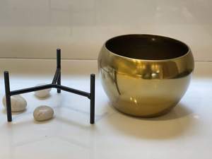 Pot de fleurs en métal avec support pour plantes pour salon, balcon, jardin, intérieur, extérieur, conteneur pour plantes, pot de fleurs décoratif moderne - Product Image 2