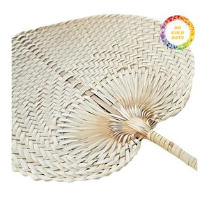Folding Bamboo Eco-Friendly Handmade <b>Handheld</b> <b>Fan</b> Portable Outdoor Event Wedding Party Decoration Custom Design Available - Product Image 3