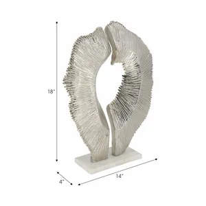 Handmade Decorative Metal Sculpture Premium Luxury Interior Decoration ProductAluminium Platform Figurine Artistic Handmade Gold - Product Image 5