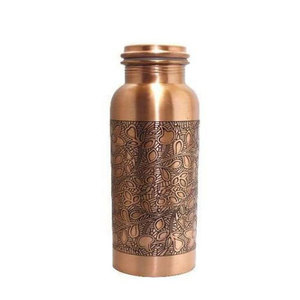 Botella de Cobre Ecológica Premium sin Costuras, Frasco Ayurvédico para el Bienestar con Beneficios Antimicrobianos para una Vida Diaria Saludable - Product Image 5