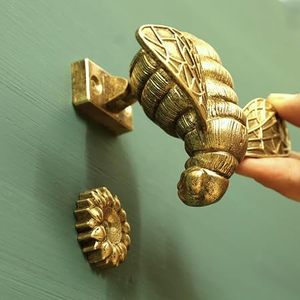Metal Bumble Bee <b>Door</b> <b>Knocker</b> <b>Gold</b> Finish Rustic Antique Vintage Front <b>Door</b> Brass <b>Knockers</b> - Product Image 3