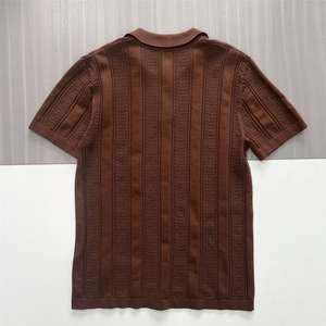 Camisas Polo de Punto para Hombre, Manga Corta, Elegantes, con Logotipo y Color Personalizados, Cuello Sólido, de Lana, Venta al Por Mayor - Product Image 2