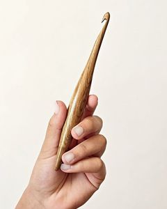 HASAN CRAFT Eco Friendly Simple Durable Wholesale Premium Soft Handle <b>Crochet</b> Knitting Needle Straight Wooden Knitting Pin Set - Product Image 1