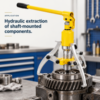 Extracteur hydraulique intégré à trois griffes avec pompe manuelle et levier pour le retrait de roulements et engrenages