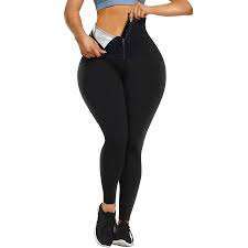 Women's High Waist Full Length <b>Leggings</b> Solid <b>Black</b> Knitted Spandex Nylon Compression Sporty All Seasons - Product Image 2