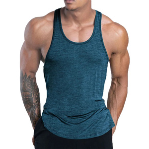 MILIENZ SPORTS & APPAREL Camiseta sin Mangas para Hombre, Estampado de Leopardo, Transpirable, Cuello Alto, Estilo Formal, 100% Algodón, Azul Oscuro, 220g - Product Image 1